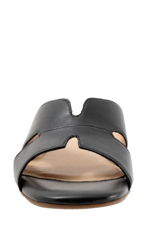 Trotters Nell Slide Sandal In Black