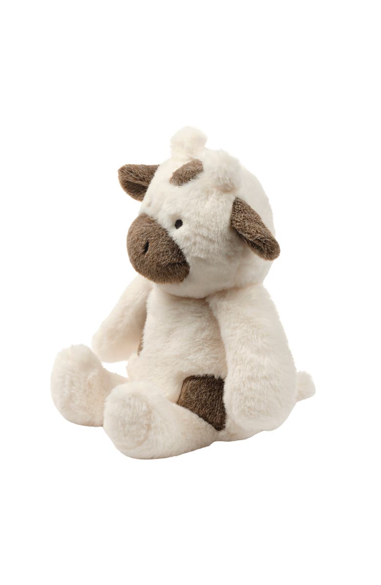Bedtime Originals Farmyard Friends Plush Cow Stuffed Animal Toy - Milkshake, Alternate, color, Cream