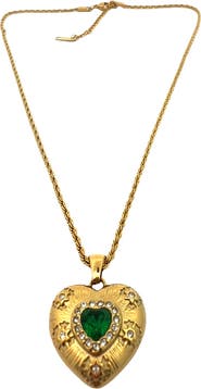 Gemini Jewelry Rope Chain Necklace with Heart Pendant