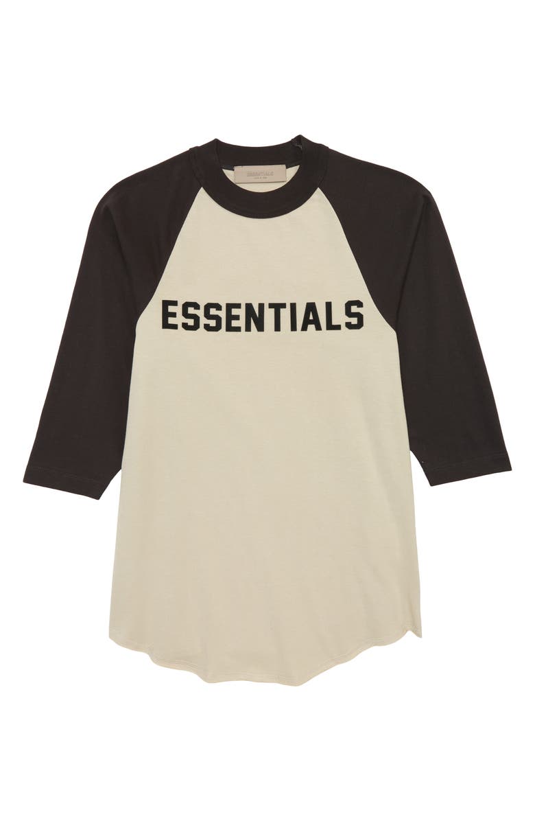 Fear of God Essentials Kids' Logo Baseball T-Shirt, Main, color, 