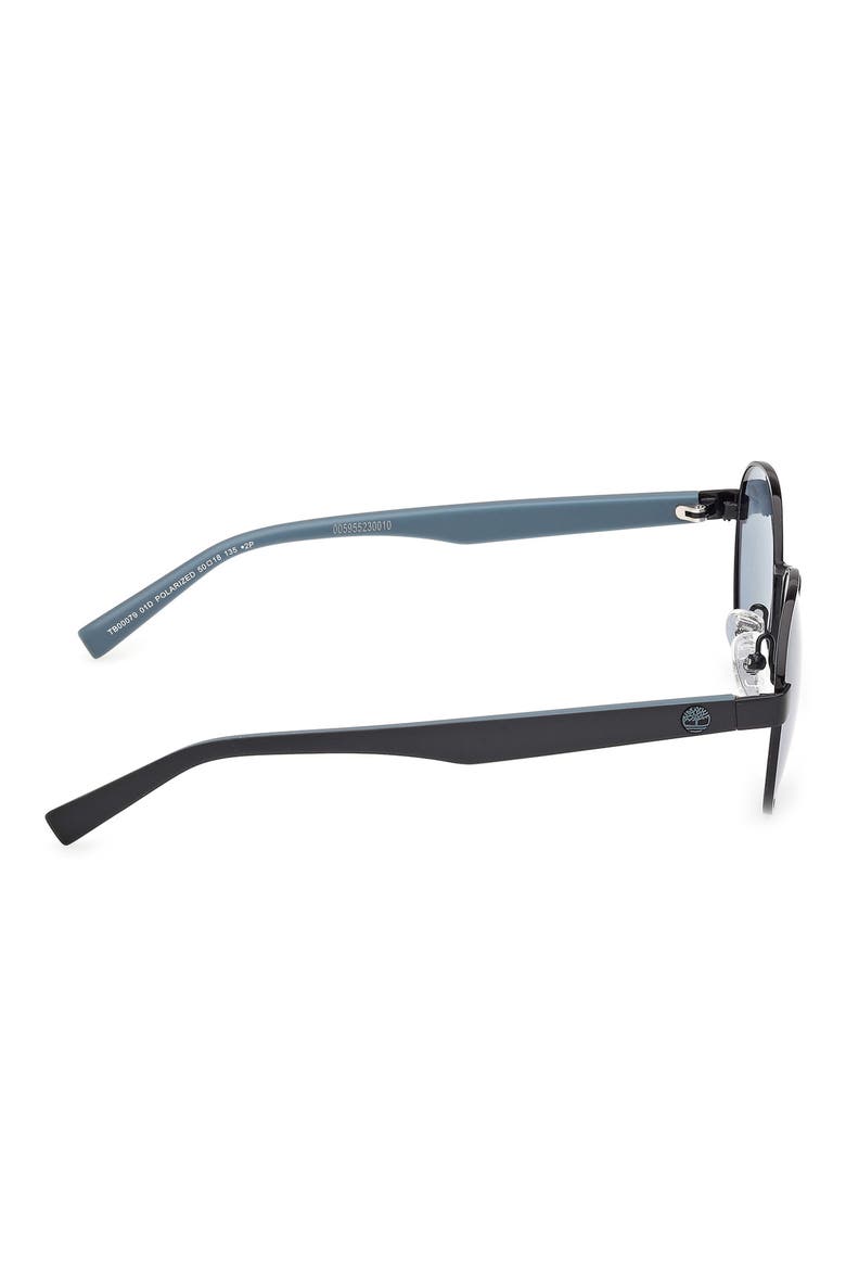 50mm Sunglasses, Alternate, color, SHINY BLACK / SMOKE POLARIZED
