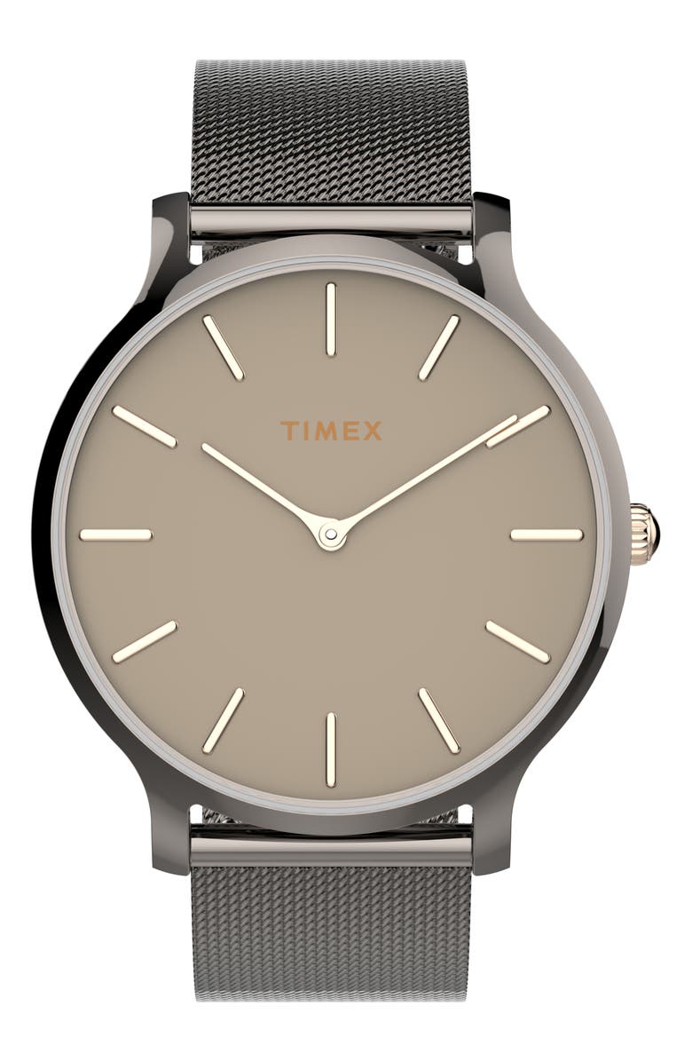 Timex<sup>®</sup> Transcend Mesh Strap Watch, 38mm, Main, color, 