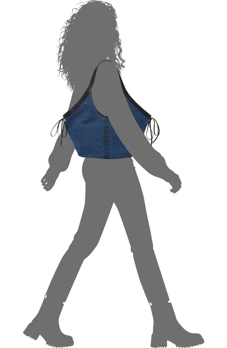 Vince Camuto Cryss Stitch Trim Tote, Alternate, color, Dkgrey 01