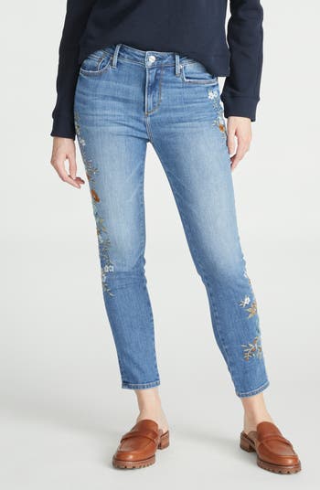 DRIFTWOOD- Jackie Embroidered factory Floral Skinny Jeans