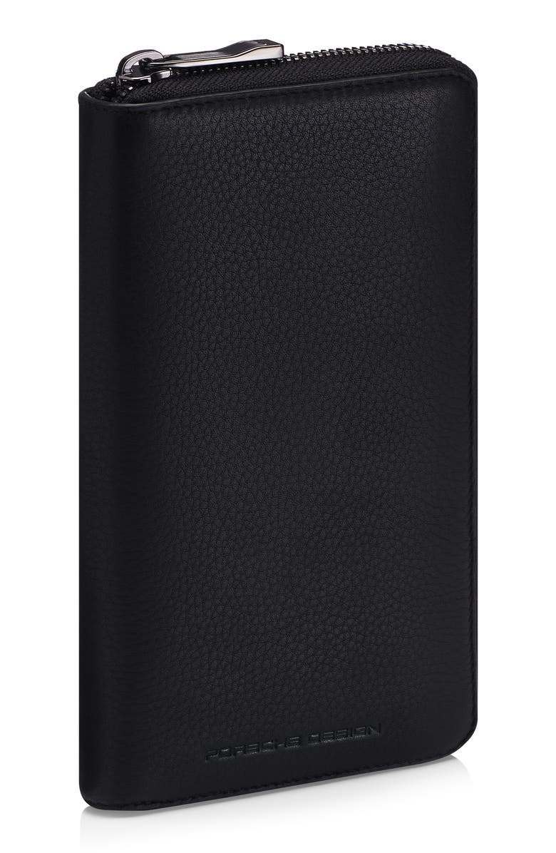 Porsche Design Business RFID 15 Zip Wallet, Alternate, color, Black