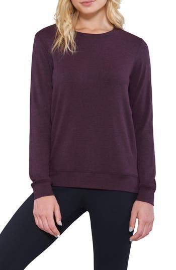 Matty M . Side Zip Sweater In Burgundy