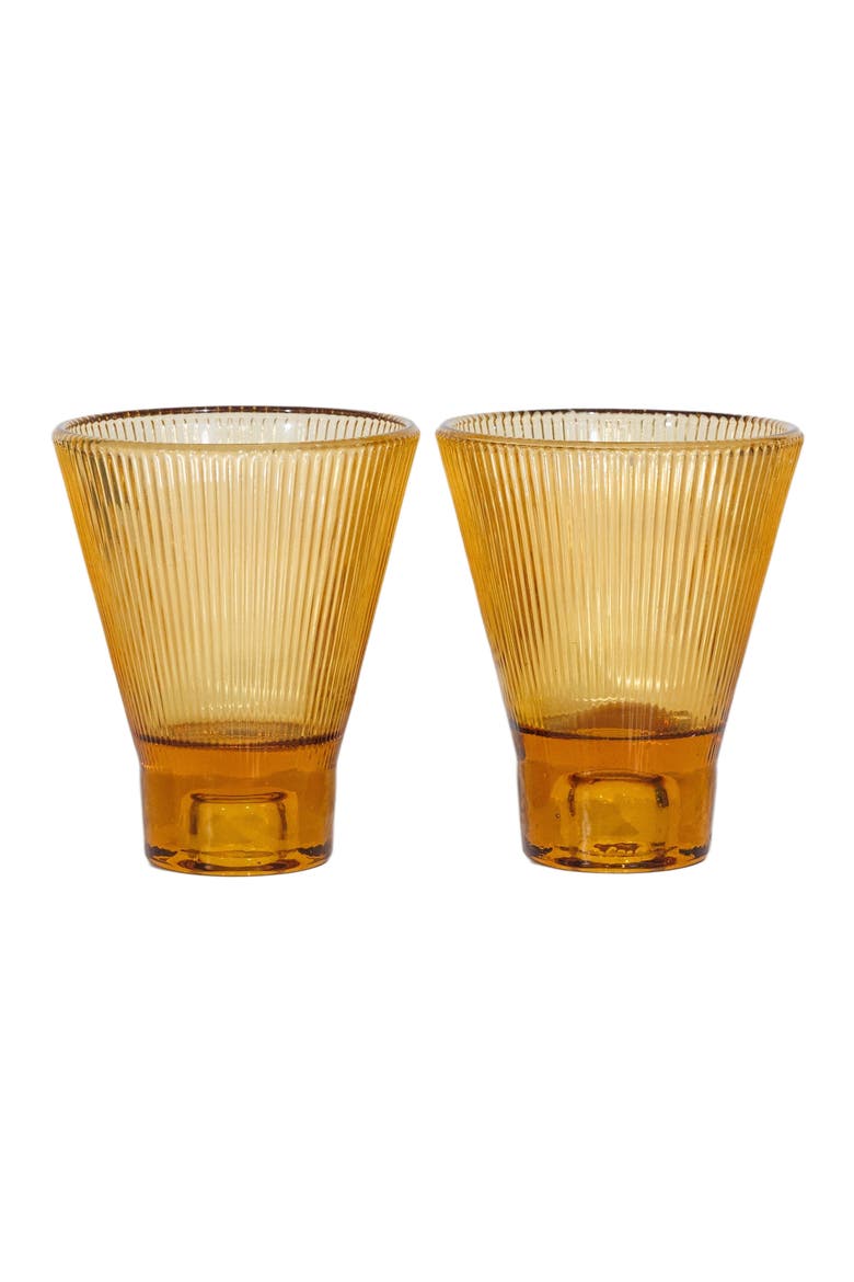 ZAI Glass Tumbler - Set of 2, Alternate, color, Citron - Set of 2
