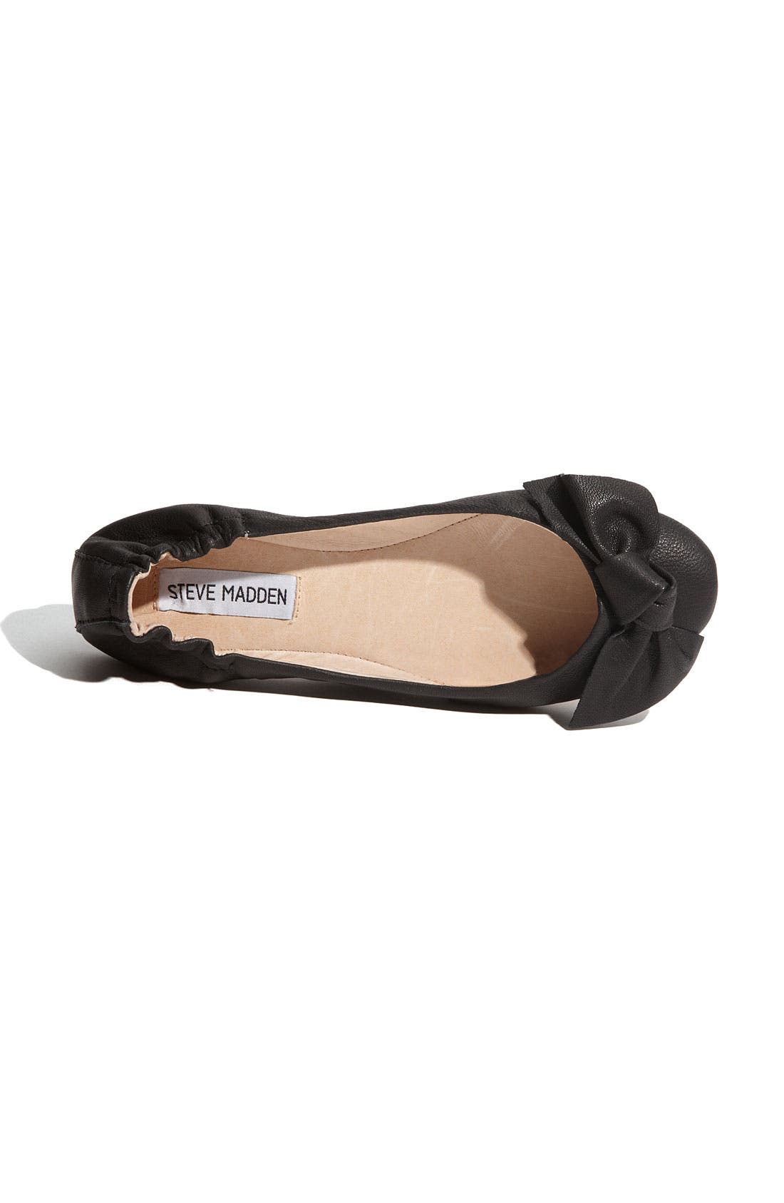 'Kortship' Flat, Alternate, color, BLACK LEATHER