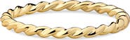 DEVATA Twisted Rope Ring in 14K Gold, 2mm