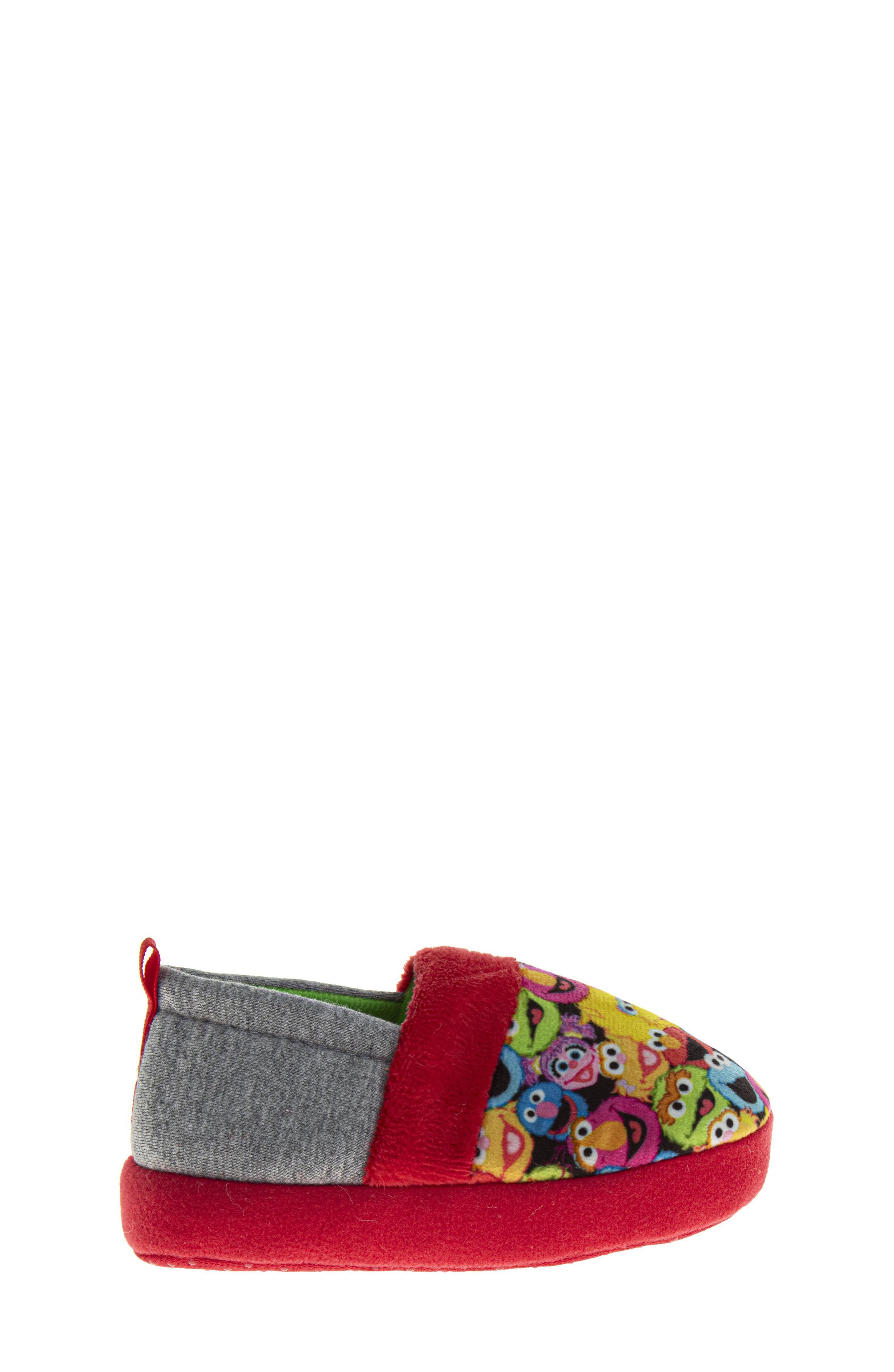 Kids' Sesame Street® All Your Friends Slipper, Alternate, color, RED MULTI