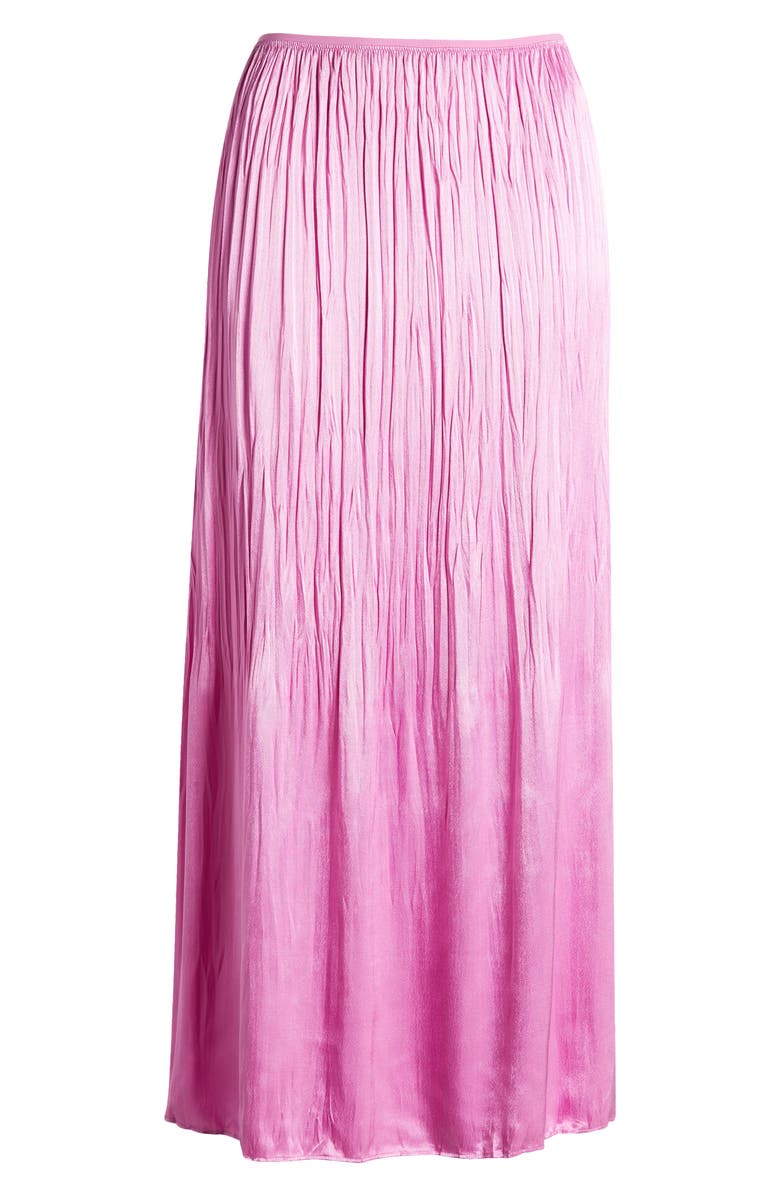 Vince Crinkle Satin Maxi Skirt, Alternate, color, Rosea