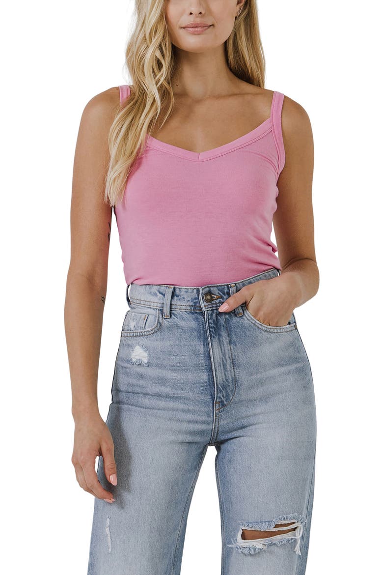 Two-Piece Cardigan & Camisole Set, Alternate, color, PINK
