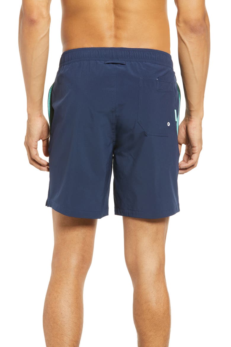 Solid Swim Trunks, Alternate, color, STARRY SKY