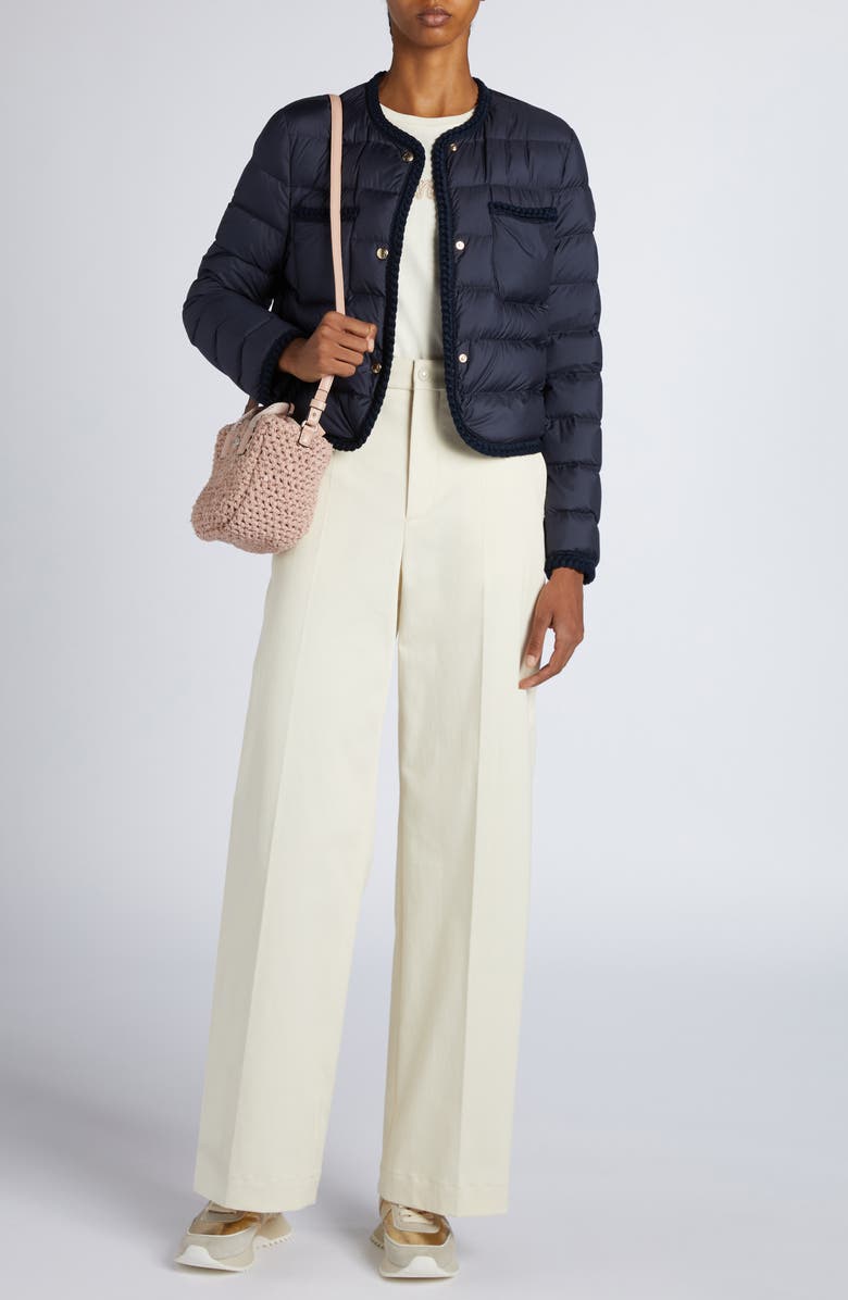 Moncler Gencay Down Jacket, Alternate, color, Navy Blue