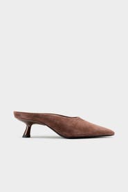 SIMONMILLER Suede Pointed Gala Mule