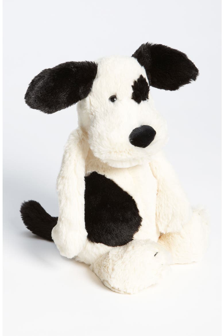 Bashful Puppy 12.5-Inch Plushie, Main, color, CREAM/BLACK