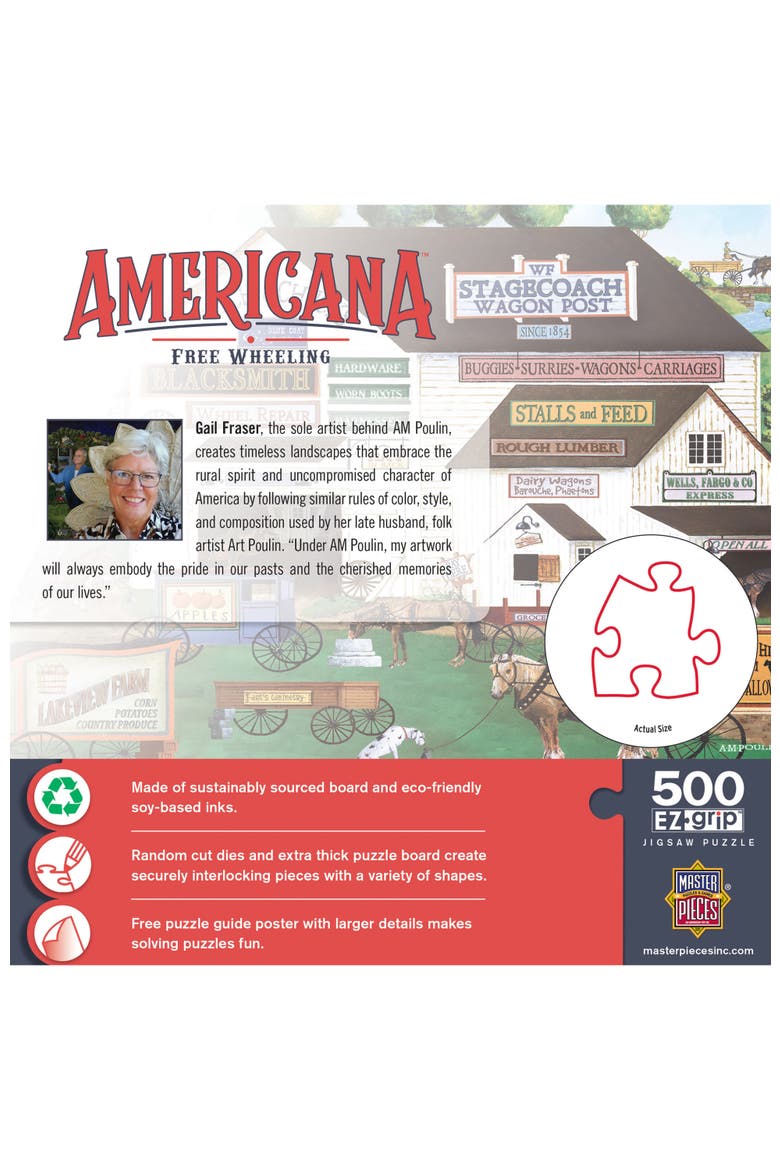 Free Wheeling 500 Piece Jigsaw Puzzle, Alternate, color, Multicolor