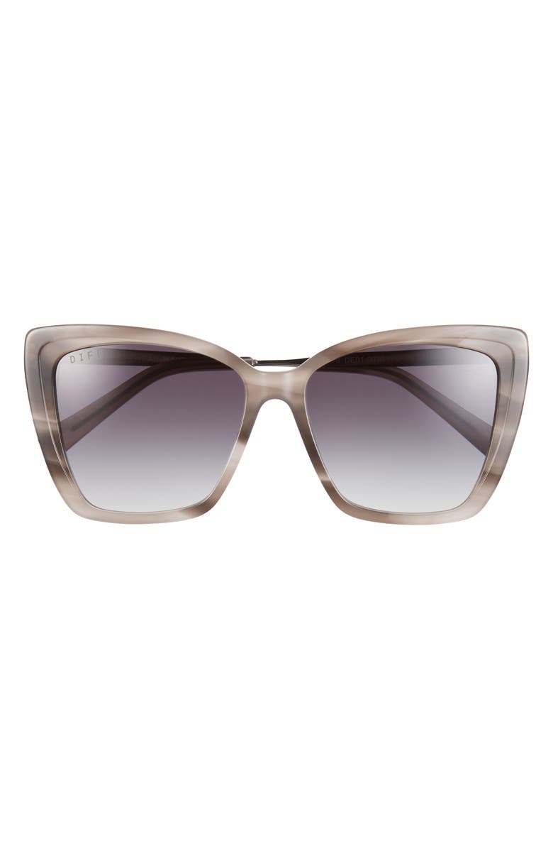 DIFF Becky II Cat Eye Sunglasses, Main, color, Black