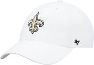 '47 Men's '47 White New Orleans Saints Logo Clean Up Adjustable Hat