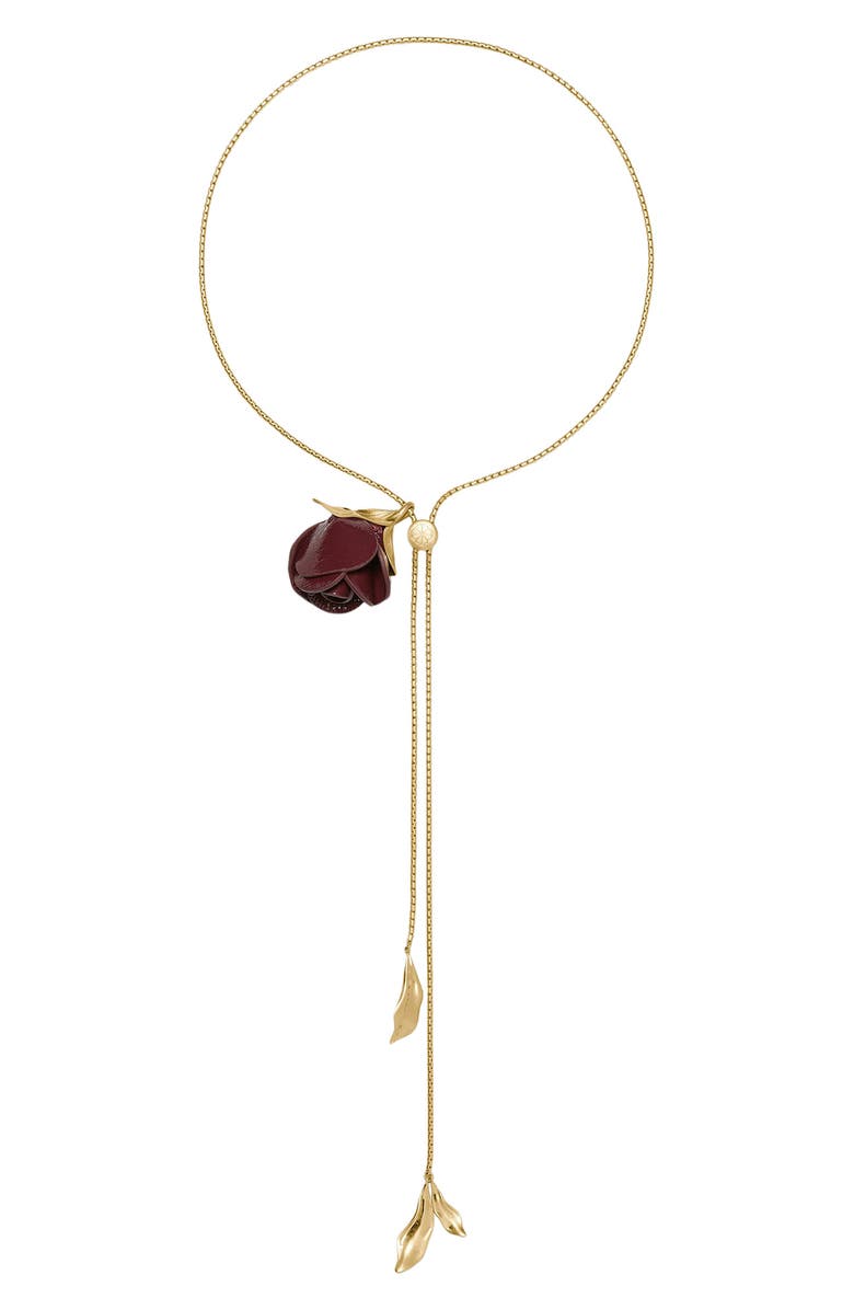 Kate Spade New York Rose Buds Y-Necklace, Main, color,