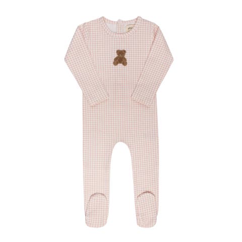 Gingham Teddy Collection - Footie
