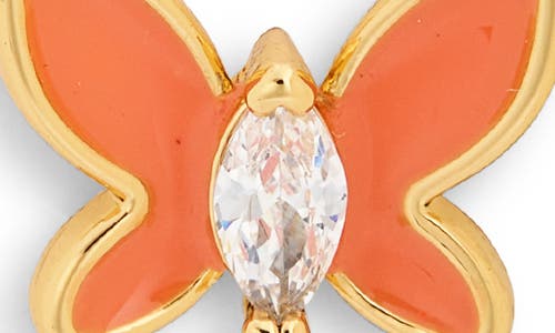 Kate Spade New York Social Butterfly Mini Stud Earrings In Orange