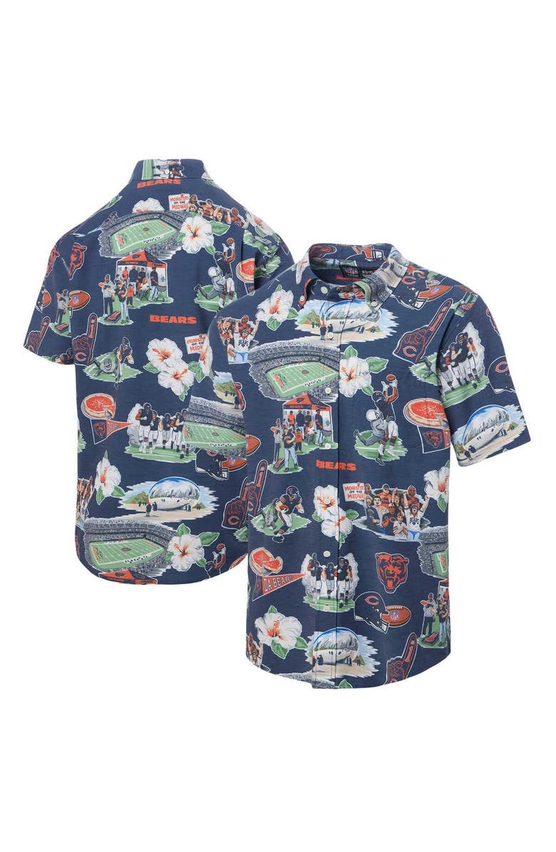 Reyn Spooner Men's Reyn Spooner Navy Chicago Bears Scenic Button-Down Shirt, Main, color, Navy