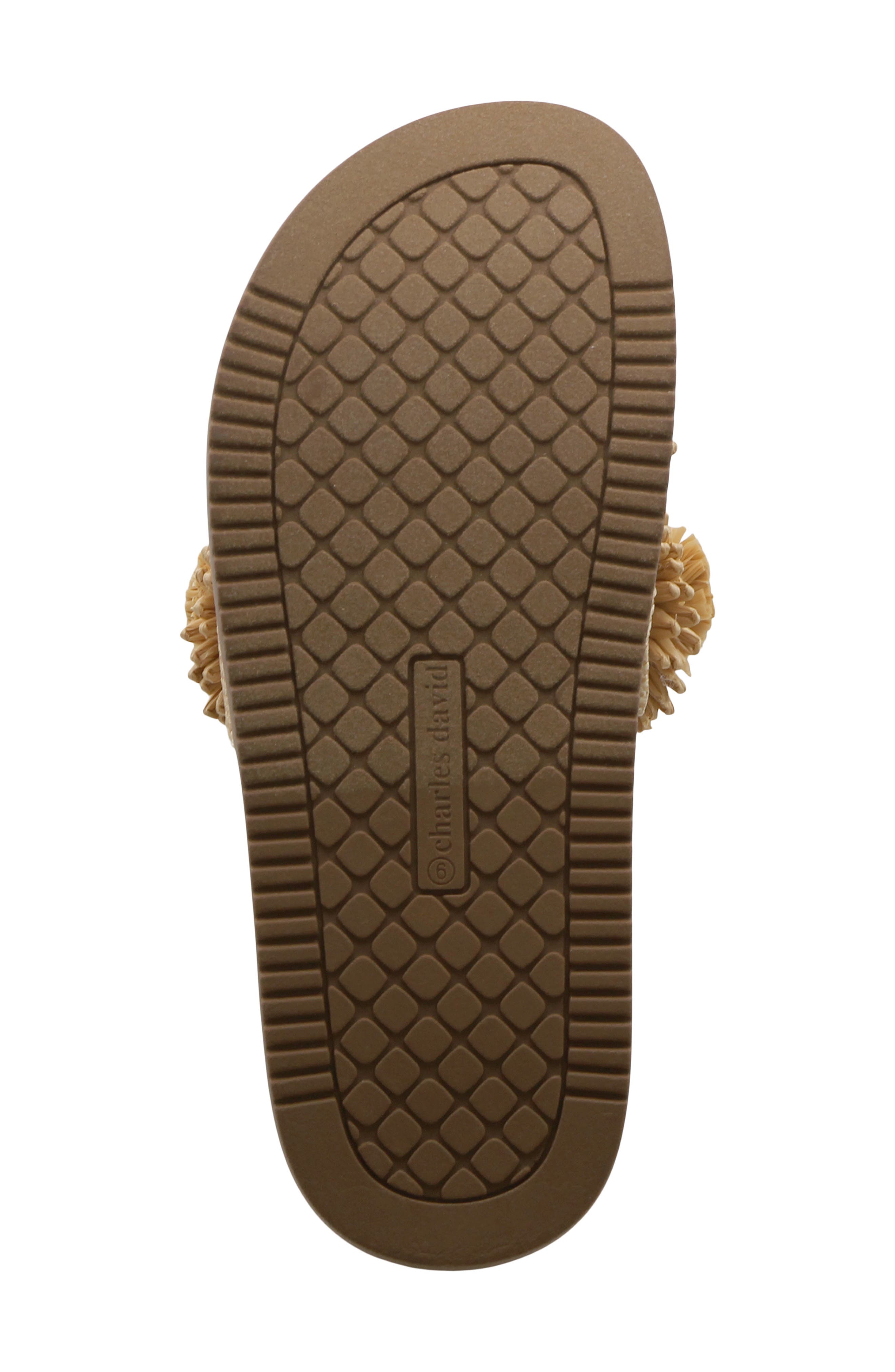 Charles David Palms Platform Slide Sandal, Alternate, color, Natural