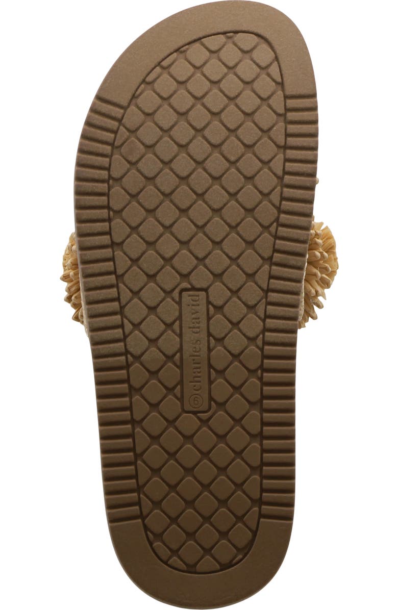 Charles David Palms Platform Slide Sandal, Alternate, color, Natural