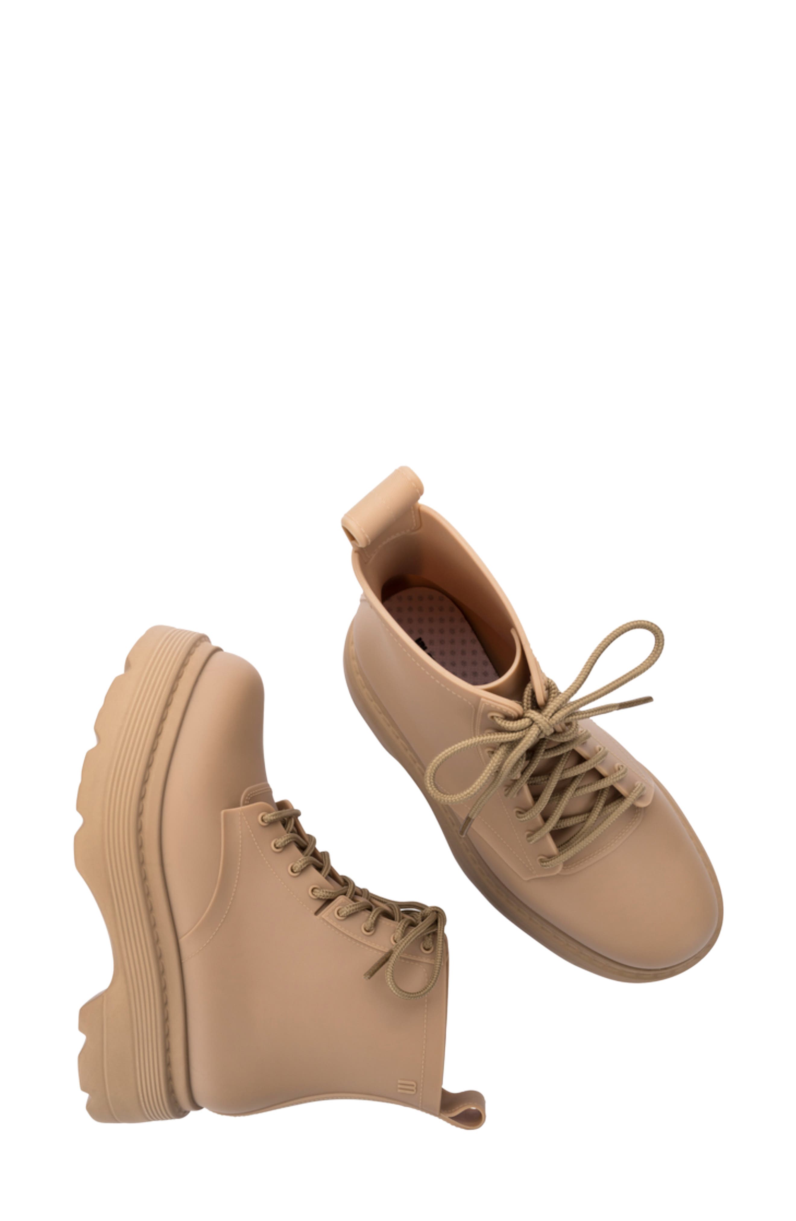 Coturno Soft Platform Boot, Alternate, color, MATT BEIGE