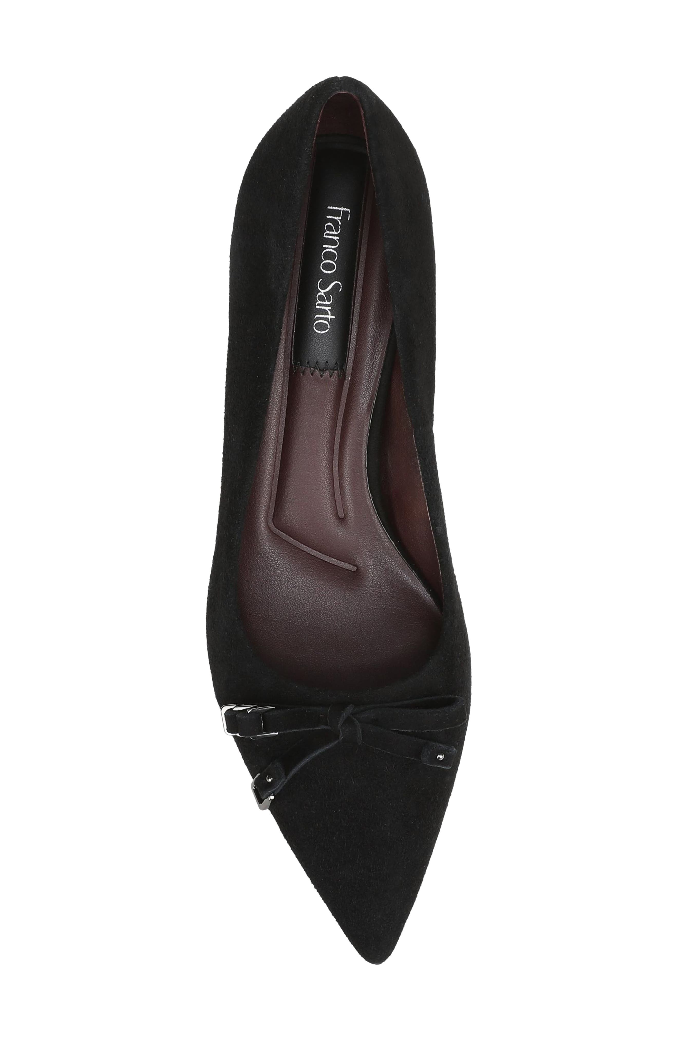 Racer Faux Leather Pump, Alternate, color, BLACK SUEDE