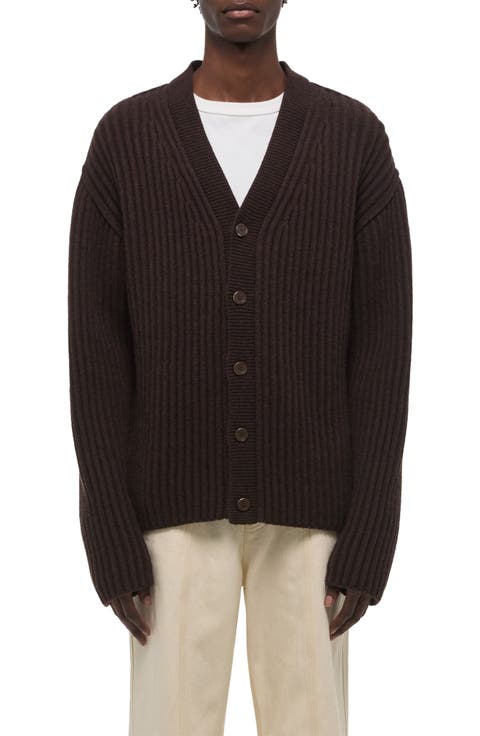 Zephir Oversize Ribbed Wool Blend Cardigan