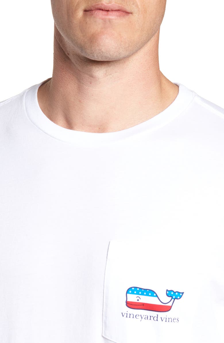 vineyard vines Whaley USA Whale Fill Pocket T-Shirt, Alternate, color, 