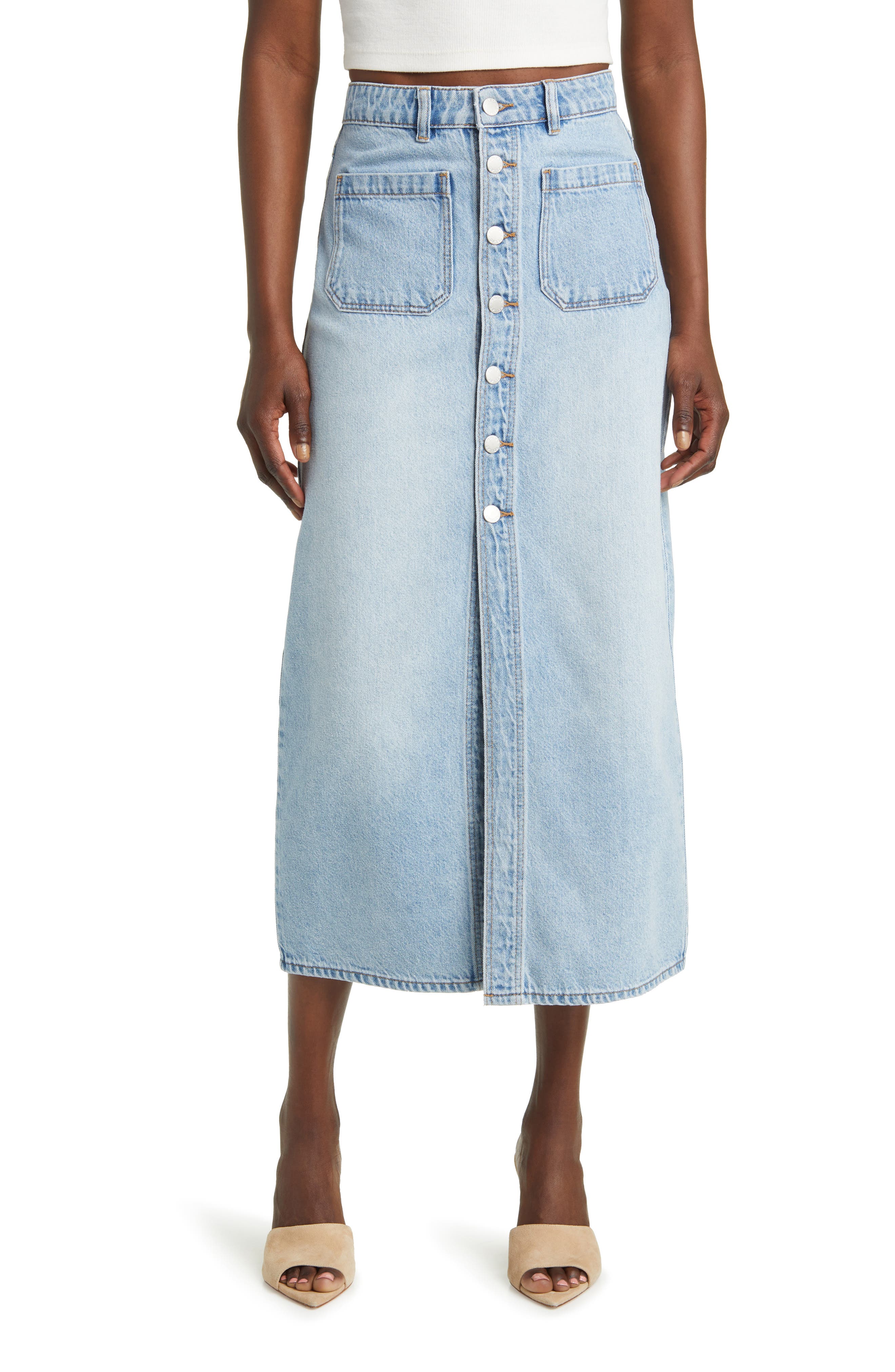 Rolla’s Sailor Denim Maxi Skirt