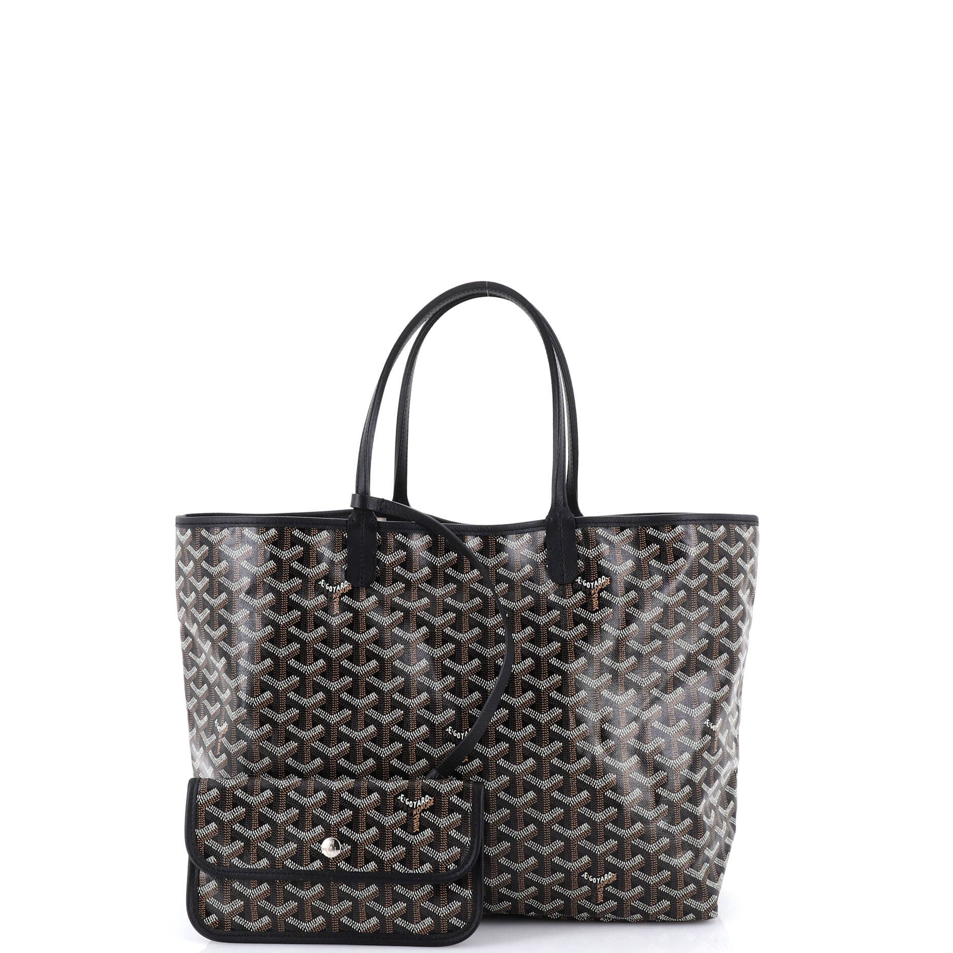 Pre-Owned Goyard Saint Louis Tote Coated Canvas PM, Alternate, color, Black