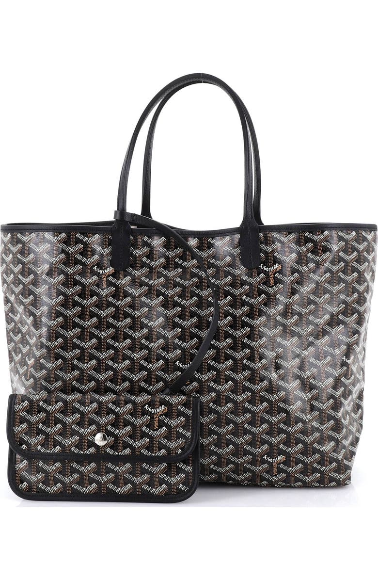 Pre-Owned Goyard Saint Louis Tote Coated Canvas PM, Alternate, color, Black