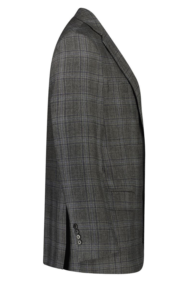 Regent Fit Wool Blend Sport Coat, Alternate, color, GREYBLUFLNLCHK