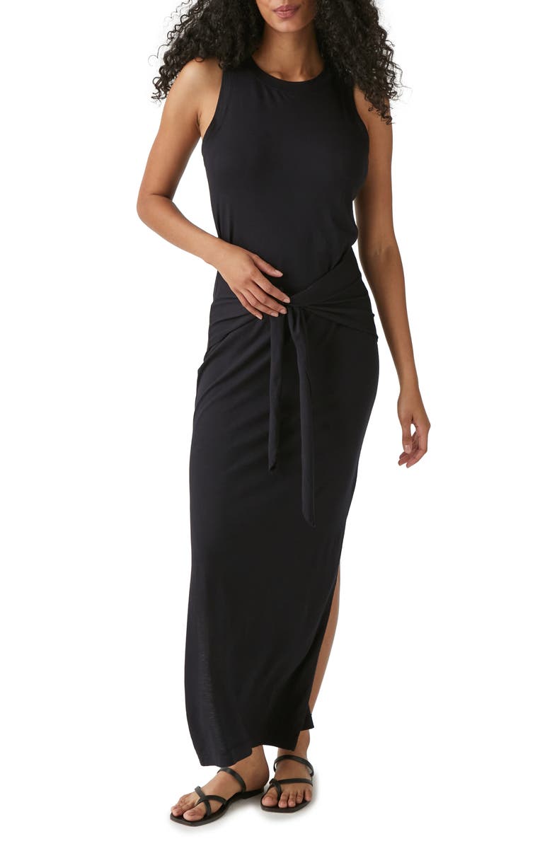 Michael Stars Solange Tie Waist Jersey Maxi Dress, Main, color,