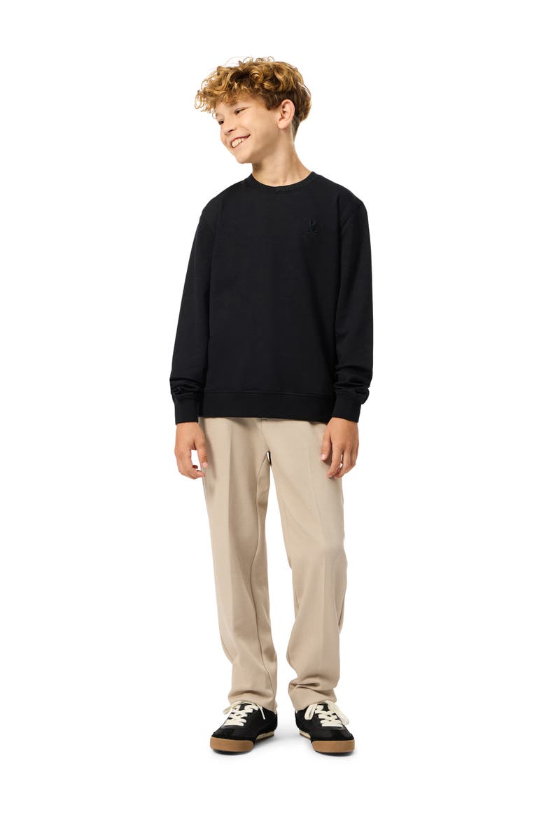 Kids' Duke Embroidered Sweatshirt, Alternate, color, BLACK