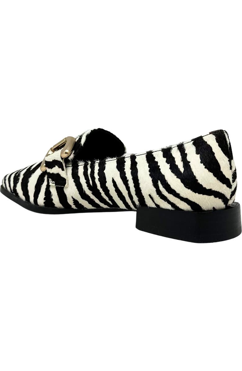 SHUSHOP Therese Bit Loafer, Alternate, color, Zebra Hair