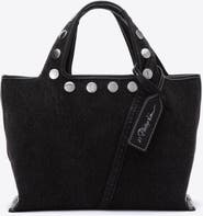 3.1 Phillip Lim Denim Mini Market Tote Bag with Studs