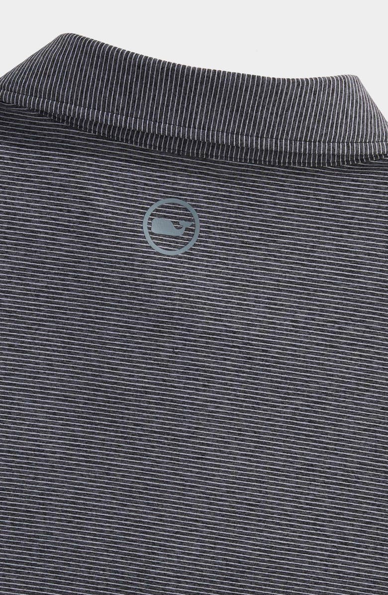 vineyard vines St. Jean Stripe Sankaty Performance Polo, Alternate, color, Stp J Black Tej/Wht