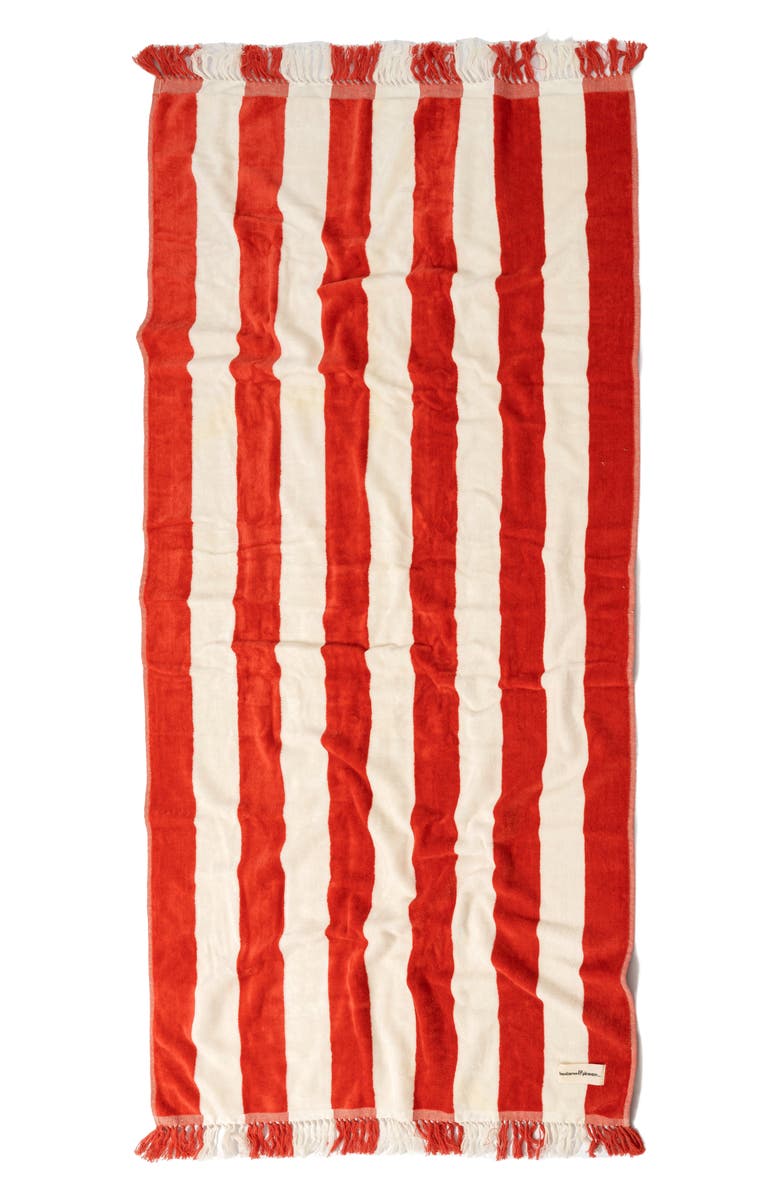 BUSINESS AND PLEASURE CO Holiday Fringe Beach Towel, Main, color, 
