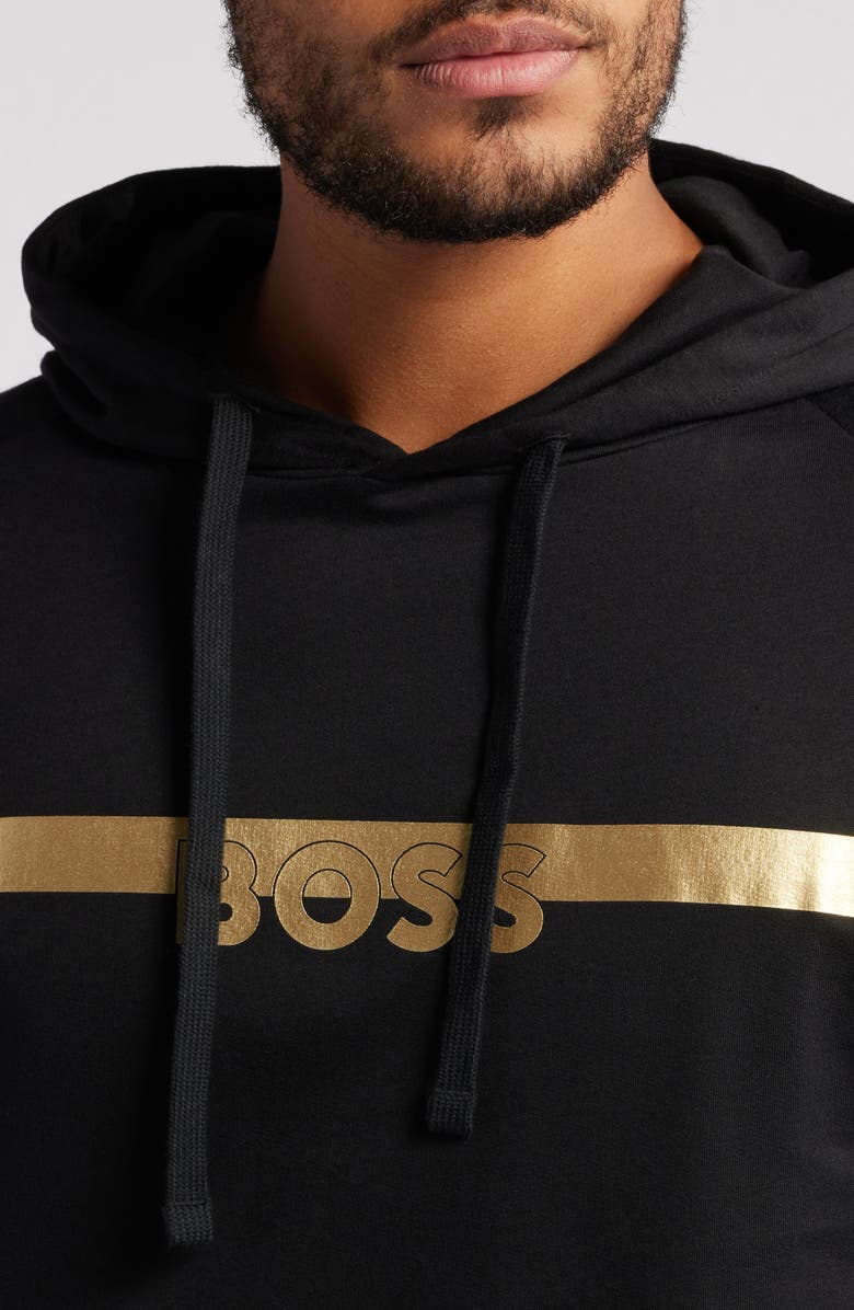 BOSS Authentic Logo Graphic Pullover Hoodie, Alternate, color,