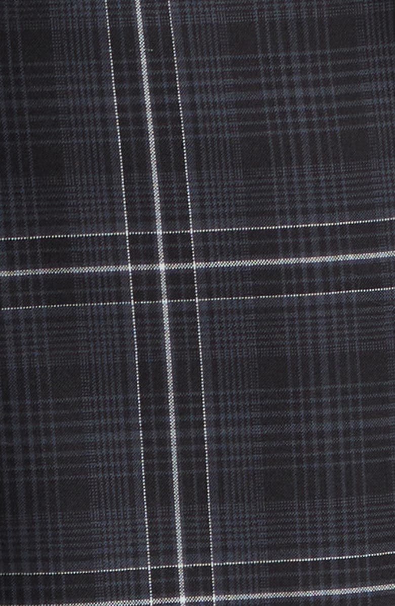 Thom Browne Plaid Wool Backstrap Pants, Alternate, color, Black