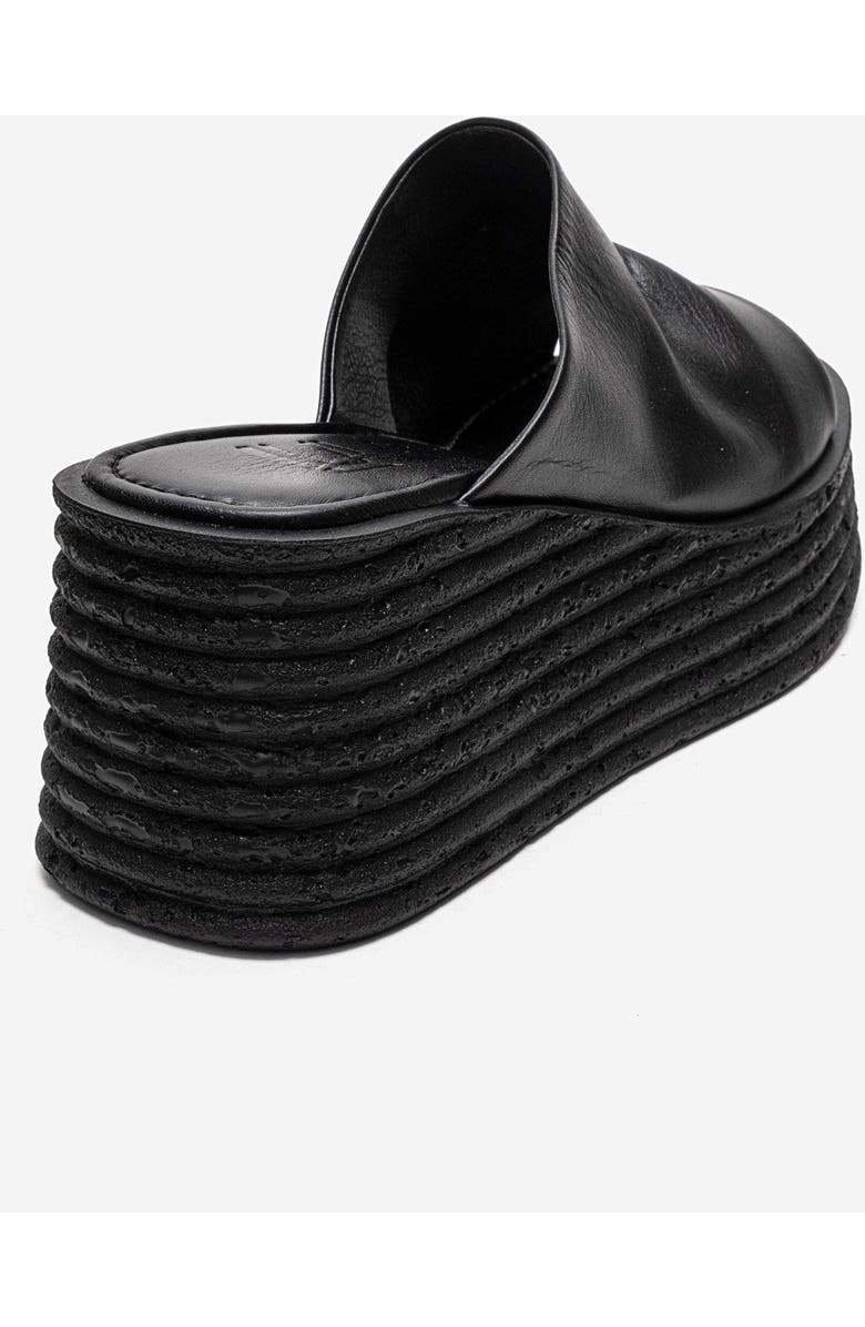 Forever & Always Shoes Marc Leather Wedge Sandal, Alternate, color, Black