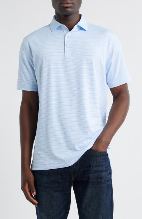 Daven Stripe Performance Jersey Polo
