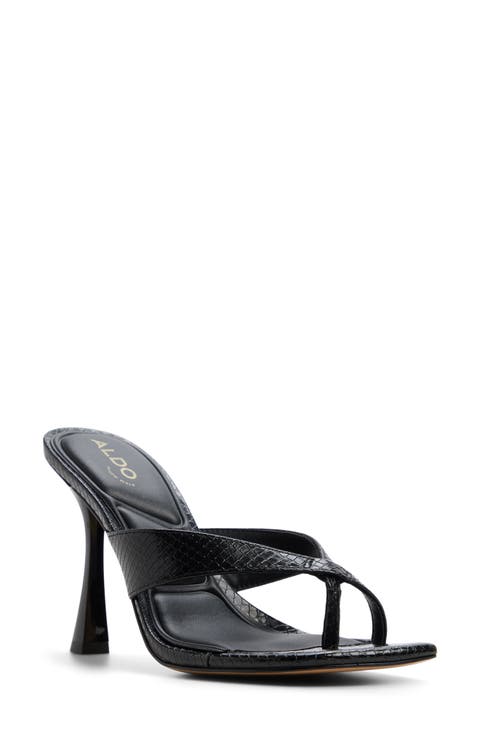Haayssie Faux Leather Slide Sandal
