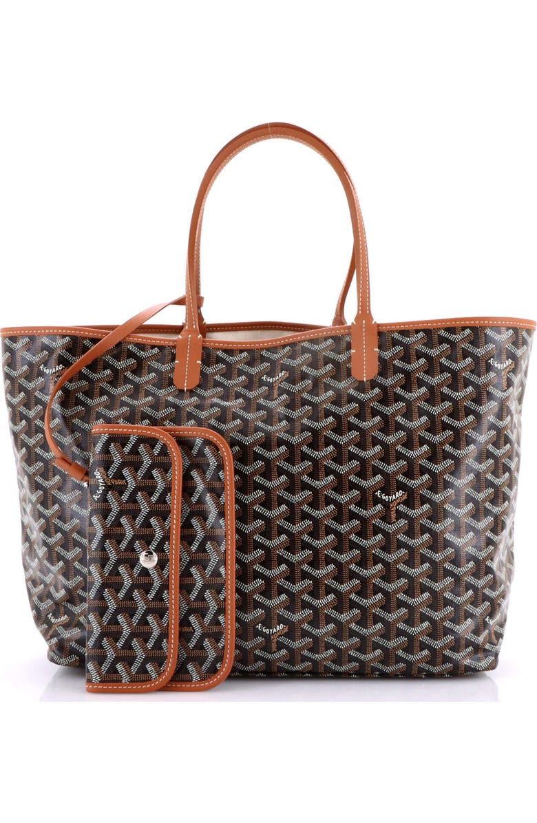 Pre-Owned Goyard Saint Louis Tote Coated Canvas PM, Alternate, color, Brown