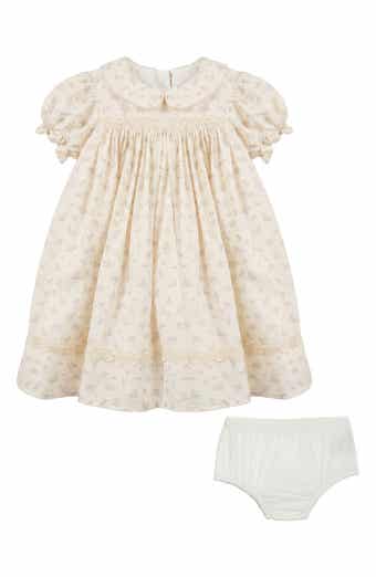 Melissa Floral Puff Sleeve Dress & Bloomers Set
